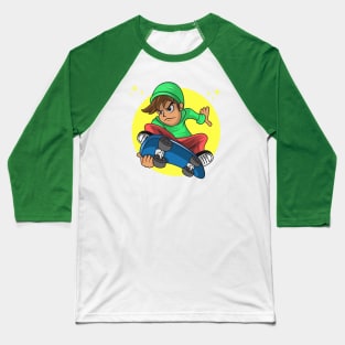 Skater Boy Baseball T-Shirt